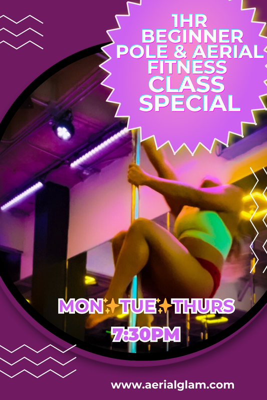 Beginner Pole & Aerial Class (Mon✨Tues✨Thurs) 7:30pm