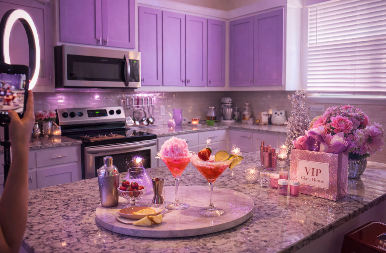 Aerial Glam Cocktail Making Experience & Content Night 🍸🎥